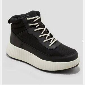 Women's Shyla Platform Hiker Boots - Universal Thread Black 6